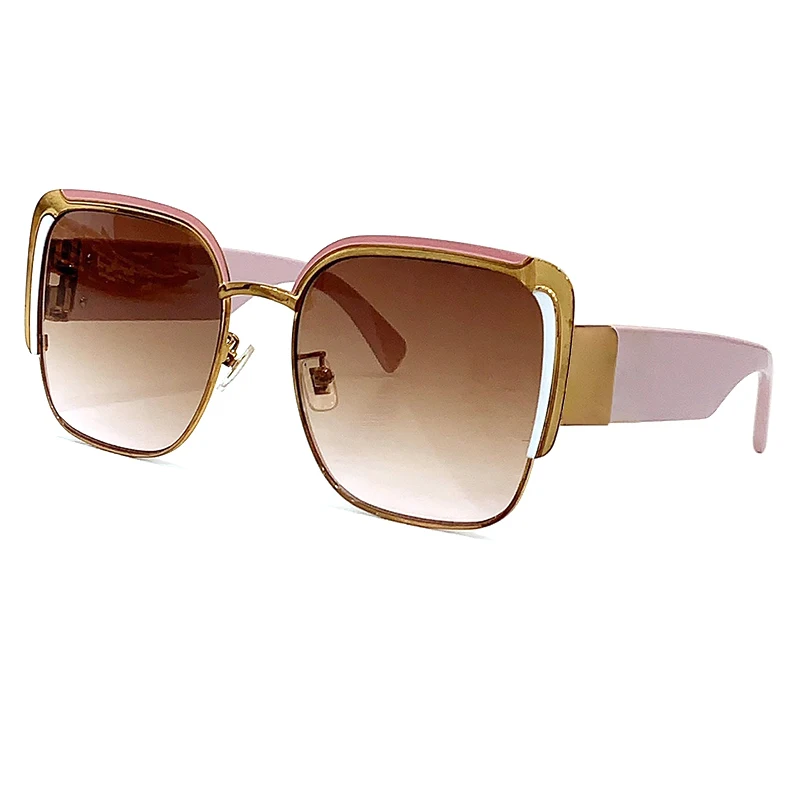 

Acetate mix Alloy Frame Sunglasses Women Men Brand Designer High Quality Female Eyewear with Gradient Lens Free Shipping