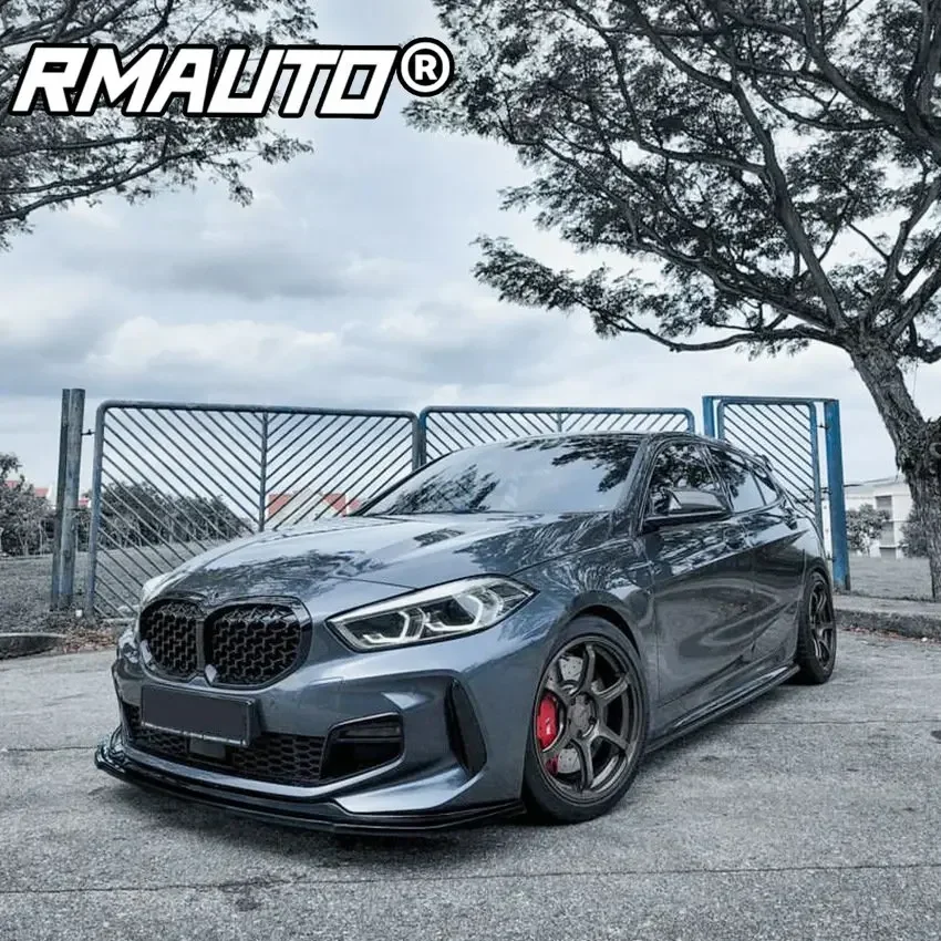 Per F40 Labbro Anteriore In Fibra Di Carbonio Paraurti Splitter Spoiler Lip Diffusore Guard Per Bmw Serie 1 F40 M-Sport Hatchback 2020 + Body Kit