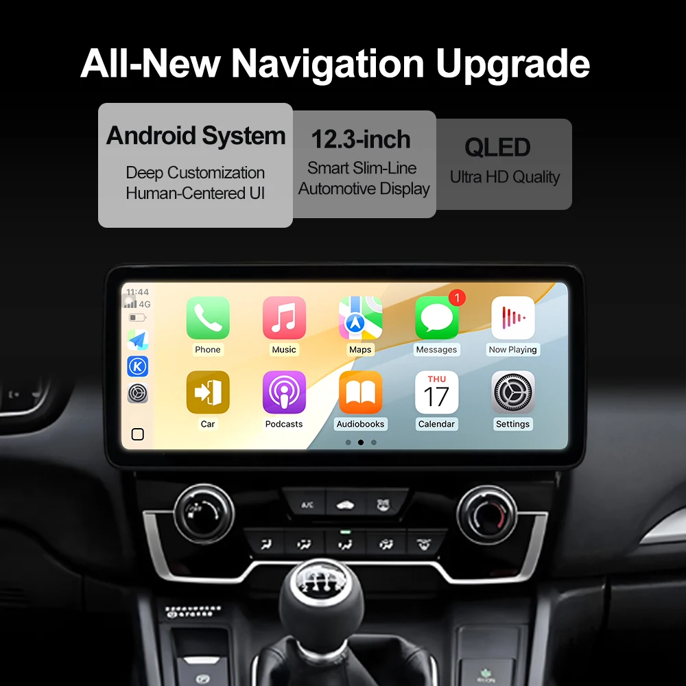 GPS Navi per Honda CRV 2007-2012 con Wireless Carplay e Android Auto - immagine 2