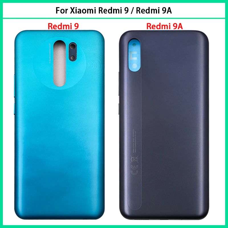 Redmi9-Back-Housing-For-Xiaomi-Redmi-9-9A-Battery-Back-Cover-Rear-Door ...