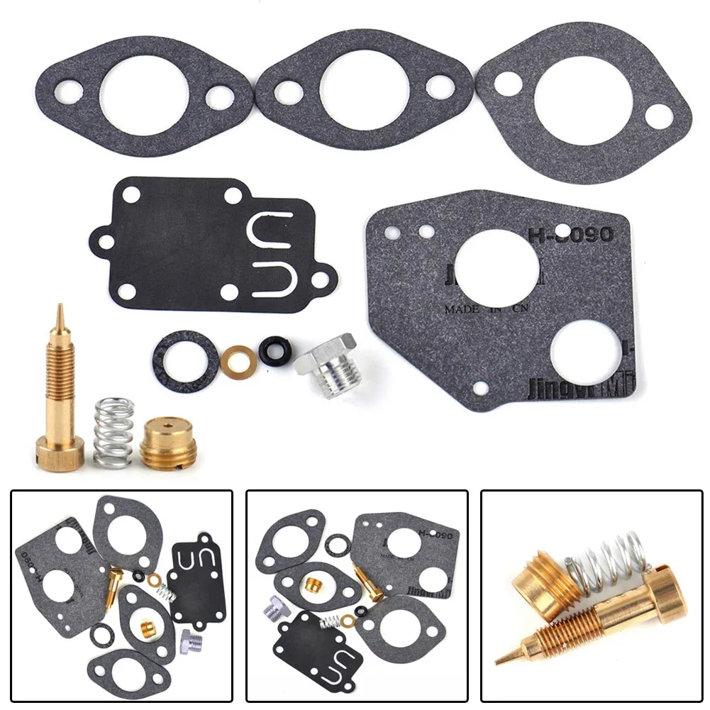 High Quality Gaskets For 3-5HP Engines Carburetor Rebuild Kit Garden Brushcutter Lawn Mower Replacement Washer Spare Parts de12 de12t overhaul rebuild kit d2366t spare parts liner kit 65 02501 0222b 65 02501 0222