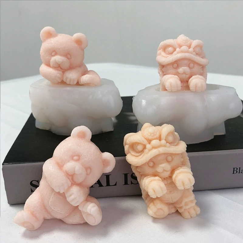 3D Bear Cat Ice Cube Molds Reusable Silicone Molds for Candy Chocolate Soap  3D Ice Cube Maker Bear Shape Ice Cubes Mold B03E - AliExpress