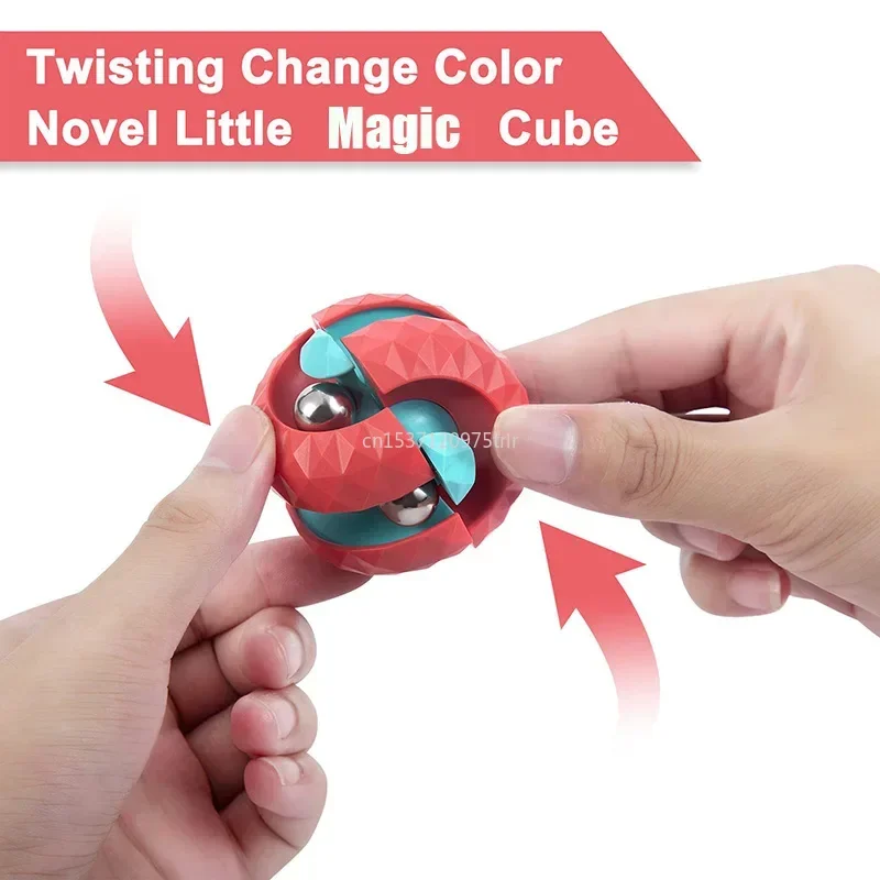 Fidget Toy Sensory Fidget Toy Anti Stress Toy Decompression Toy Children Autism Orbit Ball Cube Anti Stress Sensory Toys Fidget Toys for Kids Fidget Spinner Gifts for Kids
