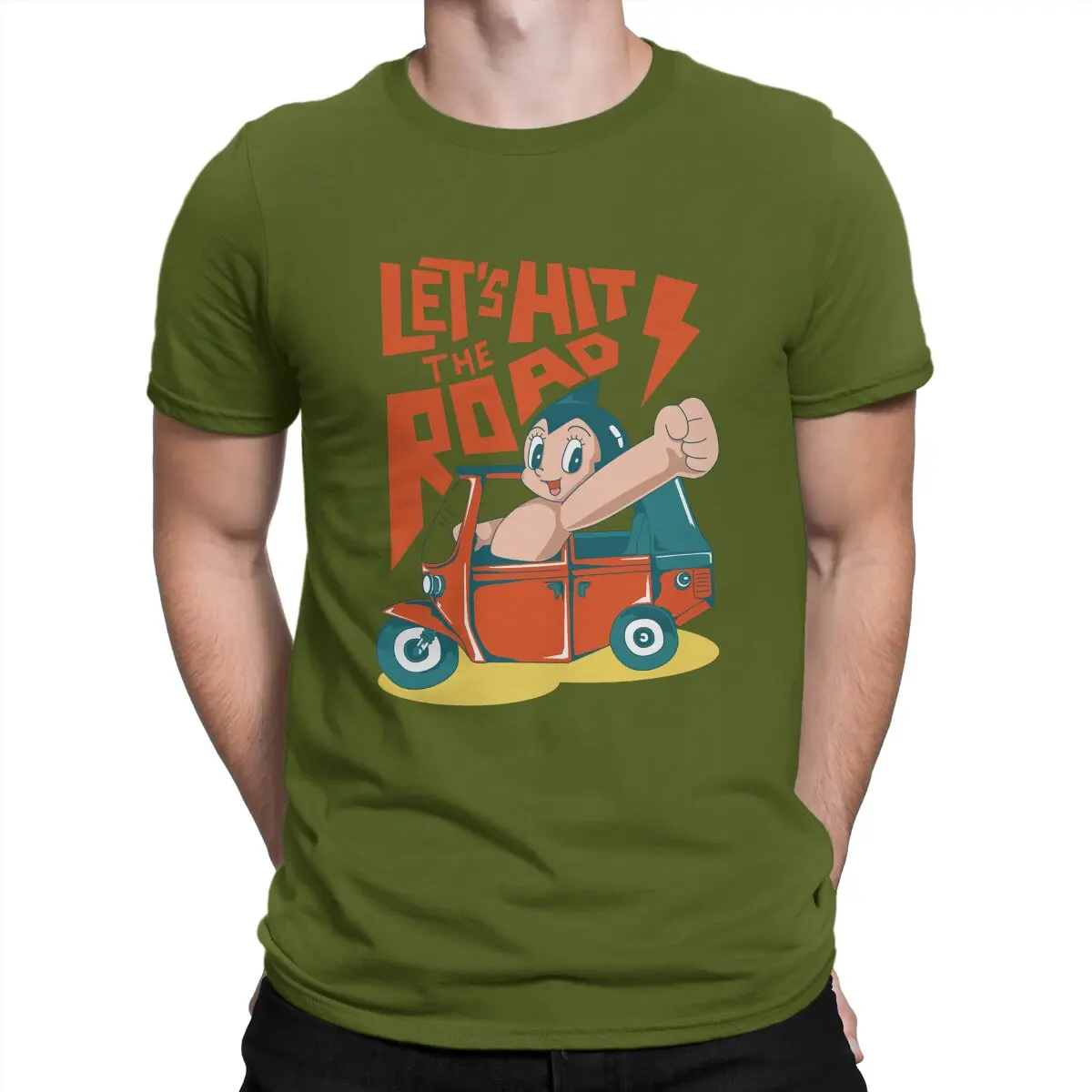 thumbnail image 1 of Camiseta de Hip Hop Astro Boy Tuk-Tuk Bajaj, camiseta casual de verano para adultos, 1 of 7