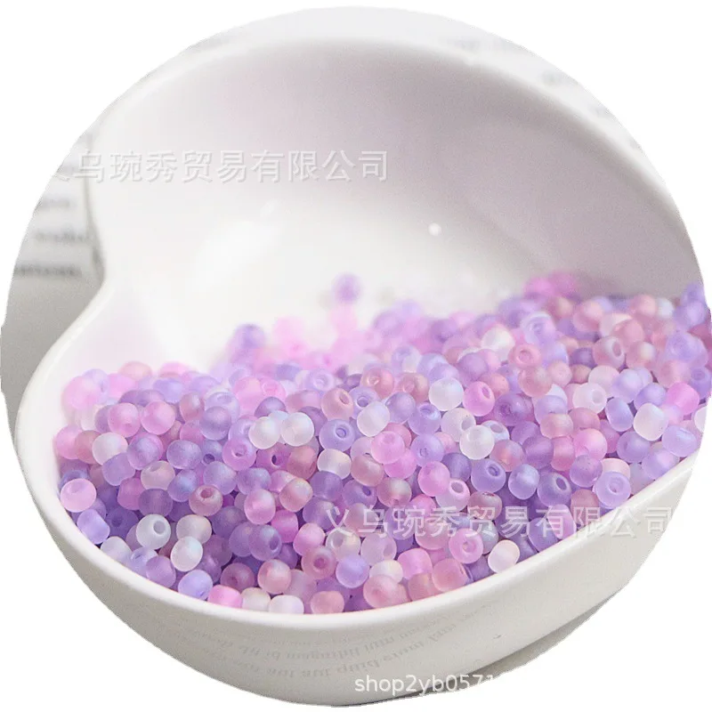 2/3/4mm 슈퍼 우수한 매트 마이크로 컬러 유리 쌀 구슬, 수제 DIY 페르시 내마모성 보석 액세서리, 10g
