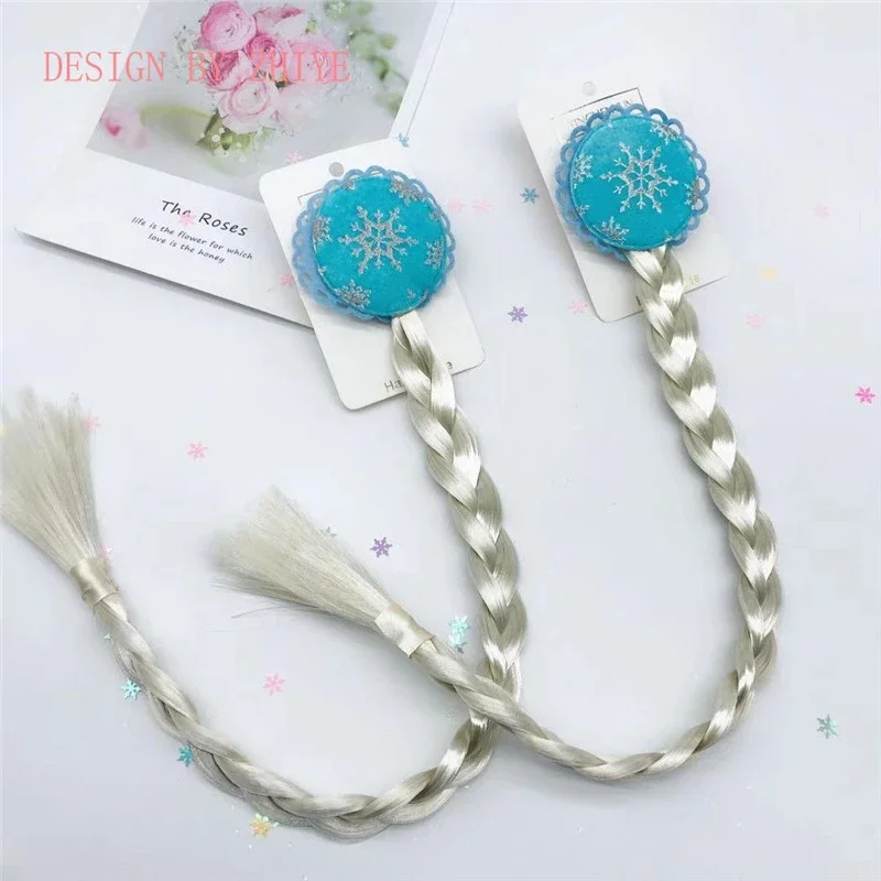Elsa Princess Children's Toys Birthday Gift Party Crown Frozen 2 Baby Magic Stick Headband Cosplay Sofia Girls Hair Accessories 6