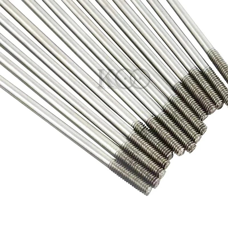 20Pcs*Bicycle Spoke 12G Steel 45~160mm Spokes With Nipples 2.5mm Diameter E-Bike MTB/ Fat E-Bicycle Silvery Parts Accessories
