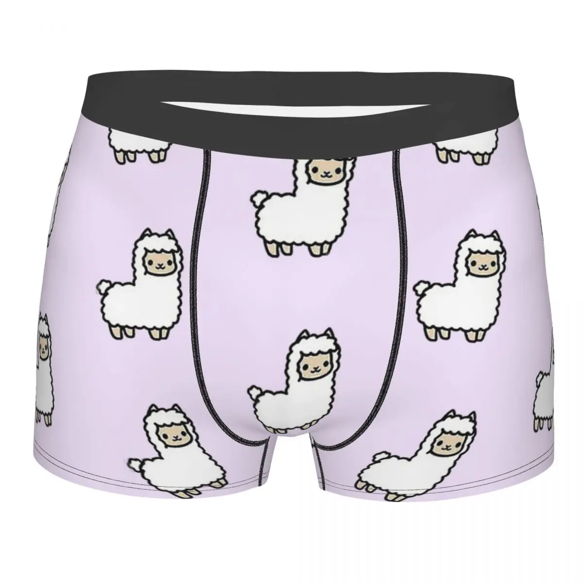 

Мини-трусы Alpaca Chibi, дышащие трусы, мужское нижнее белье, шорты с принтом, боксеры, трусы