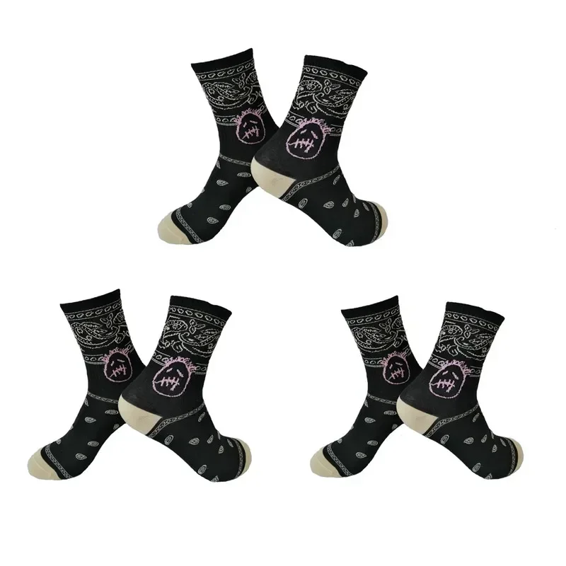Men's Sports Street Style Hip Hop Crew Socks - 3 Pairs