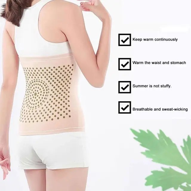0.2cm Ultra Thin Modal Mugwort Waist Belt - Elastic Abdominal Warmer, Stomach Support, Belly Wrap - Breathable, Comfortable 4