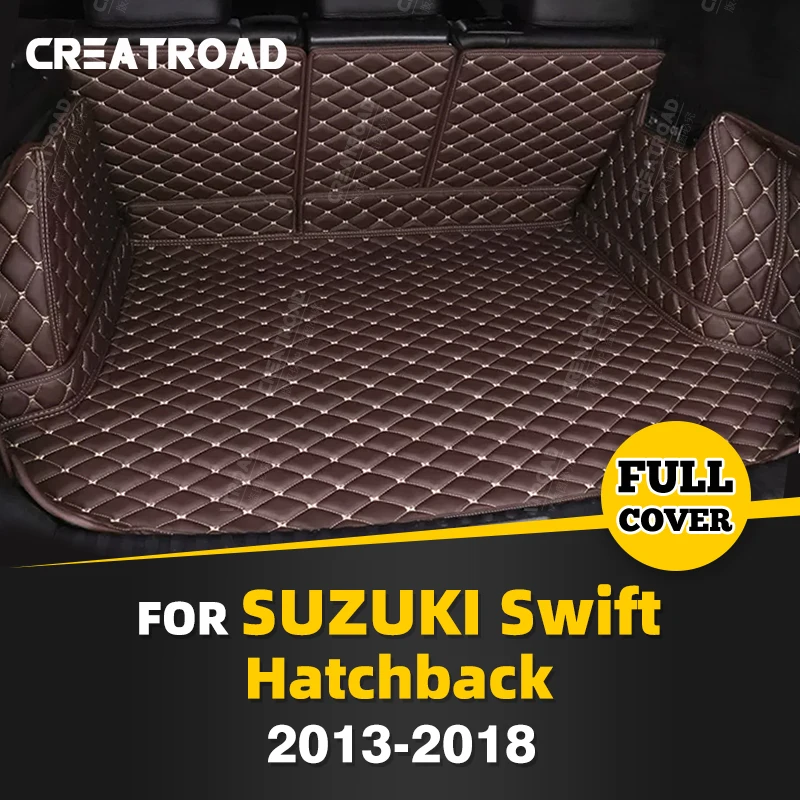 

Автомобильный коврик для багажника с полным покрытием для Suzuki Swift Hatchback 2013-2018 17 16 15 14, защитная накладка для багажника автомобиля, аксессуары для защиты интерьера