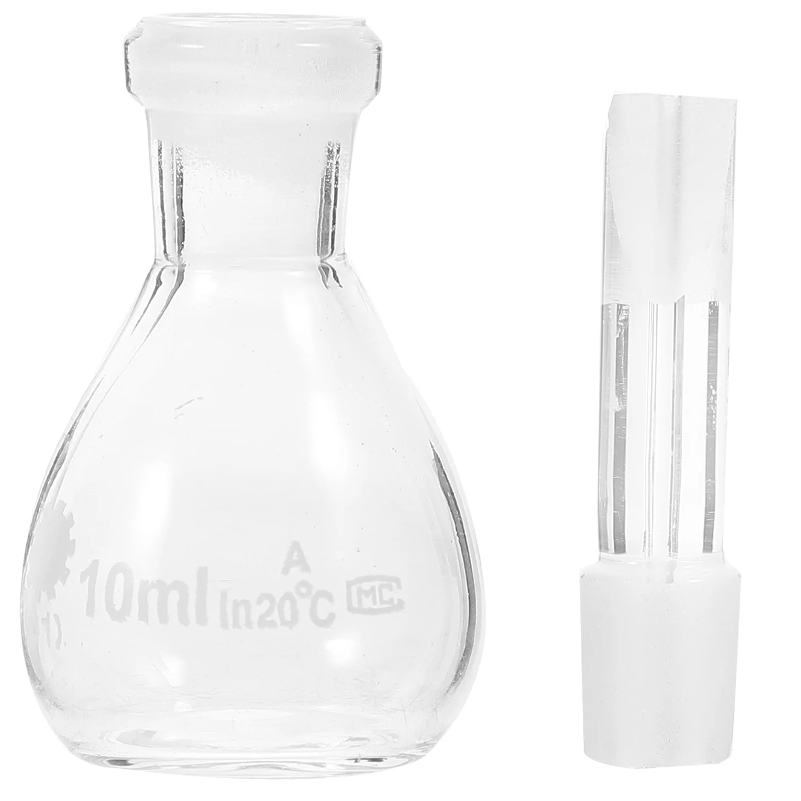 

Glass Storage Bottle Empty Bottles with Stopper Density Pycnometer Reagent Medicine