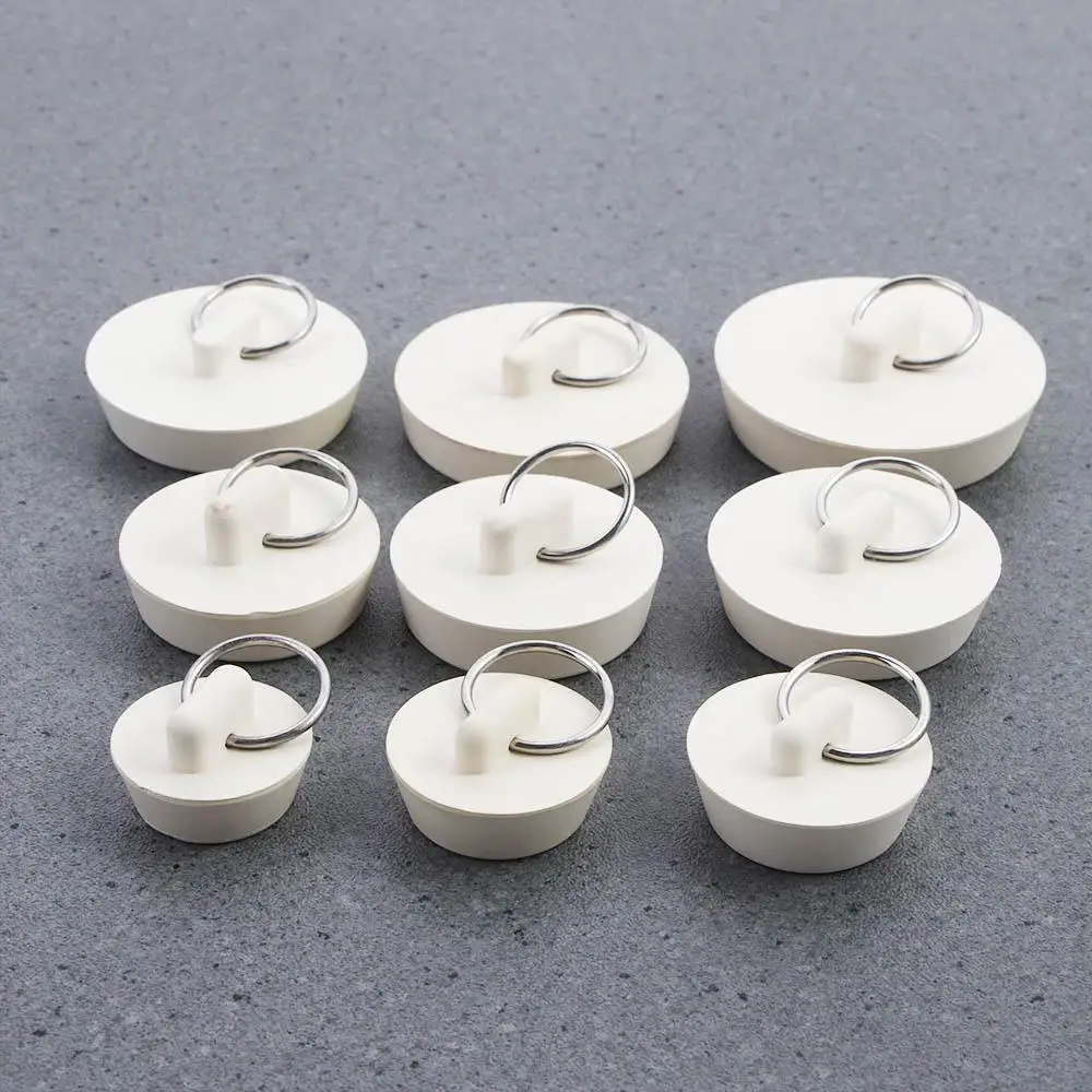 

Safety Rubber Universal Washbasin Anti-odor Pull Ring Design Bathroom Amenities Sink Stopper Drain Plug Floor Drain Plug