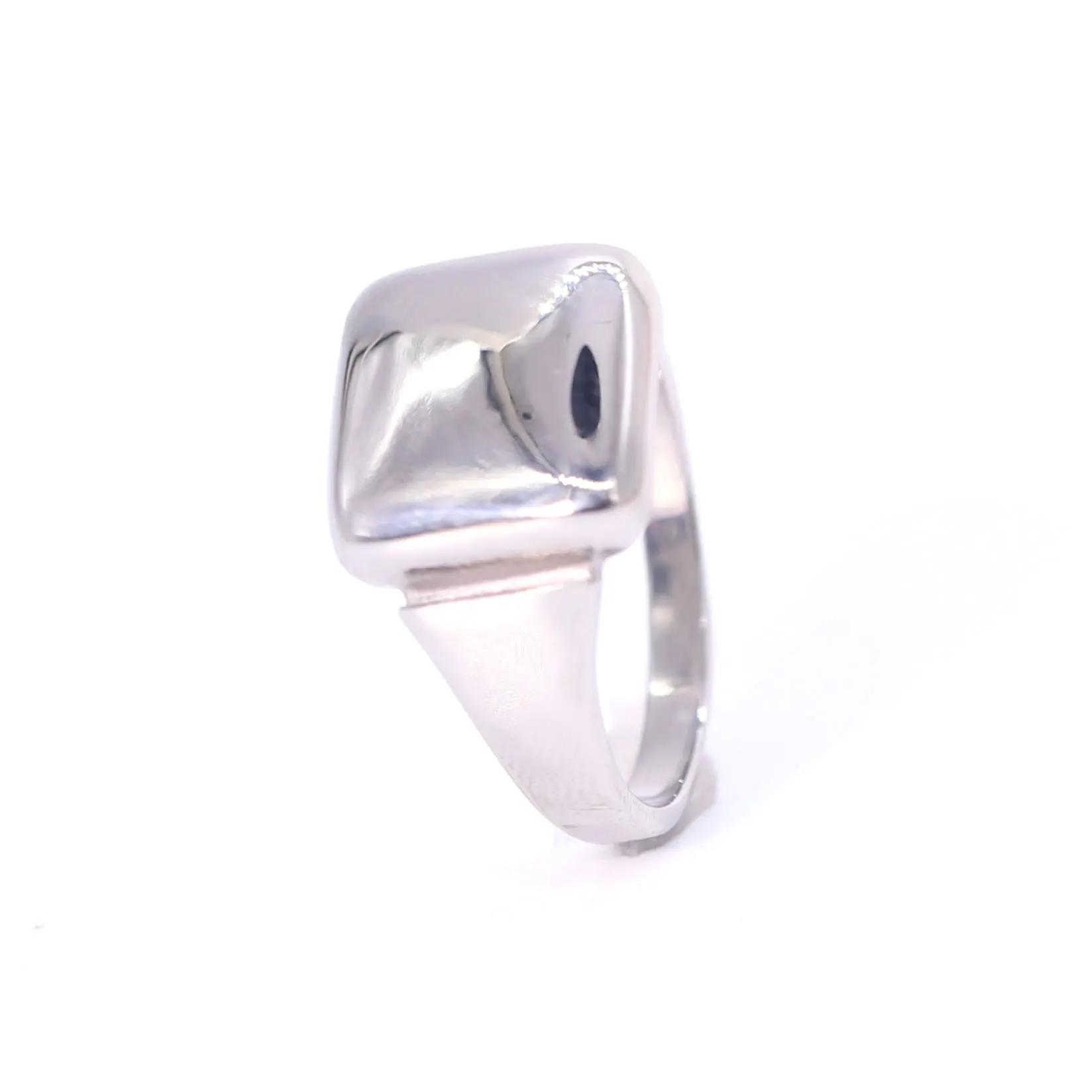 

Men Simple Vintage Ring Square Solid Stainless Steel Men Ring
