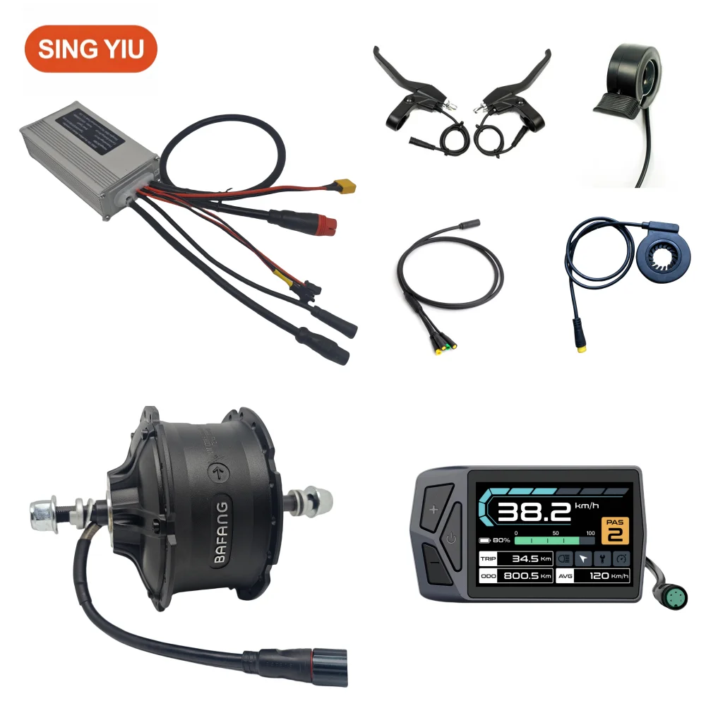 Bafang G063 48V1000W Reinforced In-Wheel Motor FAT Motor High Speed High Power Thickened Cable 190mm Width Cassette Flywheel