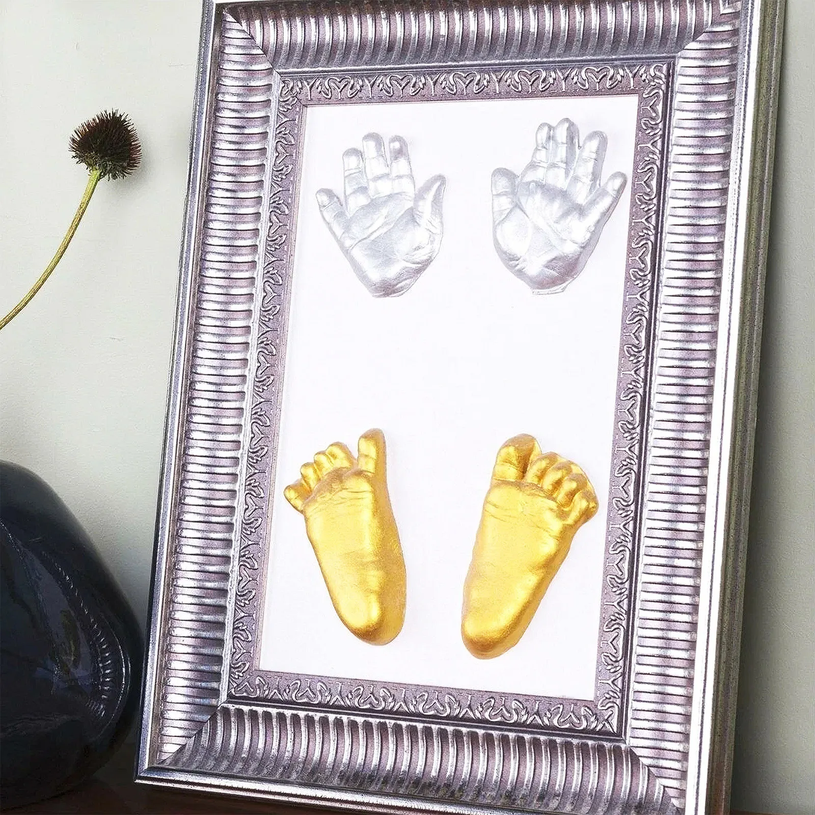 1 Set Baby Hand Casting Kit Premium Newborn Keepsake Hand Molding Kit DIY Memory Gift for Baby Shower Birthday Shower