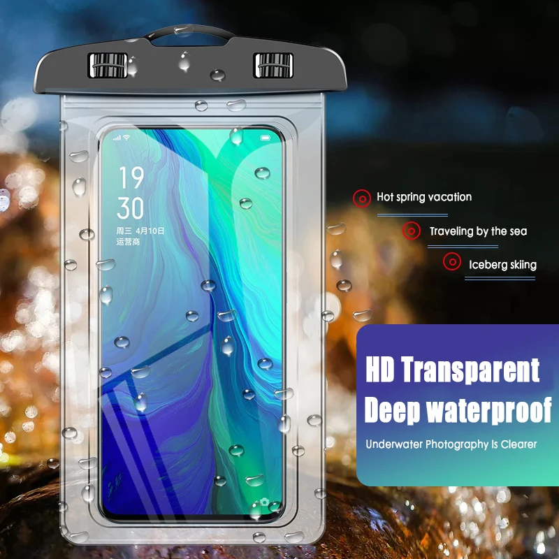 Universal Waterproof Phone Swimming Bag for IPhone 12 11 Pro Max XR Samsung A51 A52 A72 Xiaomi Redmi Note 10 9 8 Pro Cover Case waterproof phone case