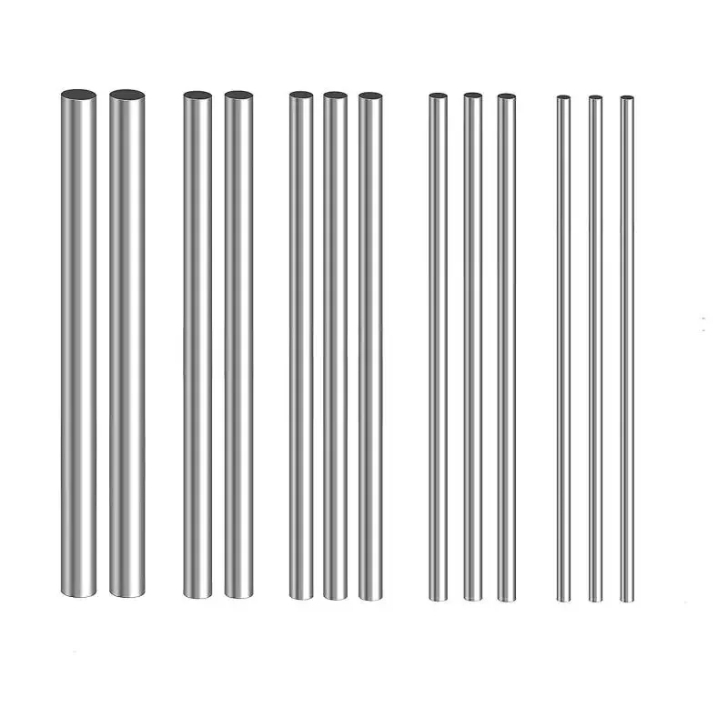 Steel Round Rod 10/25Pc Stainles Steel Solid Round Rod Lathe Bar Stock Assorted for DIY Craft Tool Diameter 2mm 2.5mm 3mm 5mm 6mm 8mm 10mm 14mm