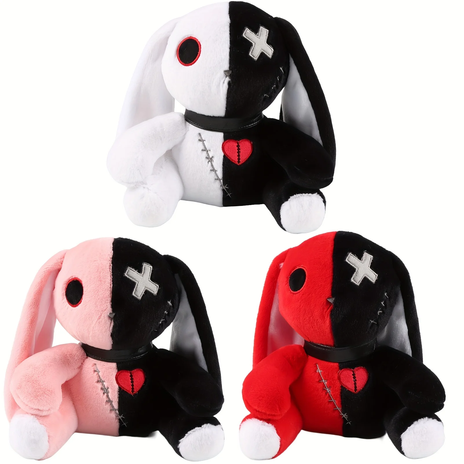 Goth Bunny Doll Lazy Halloween Costume Scary Creepy Gothic Long