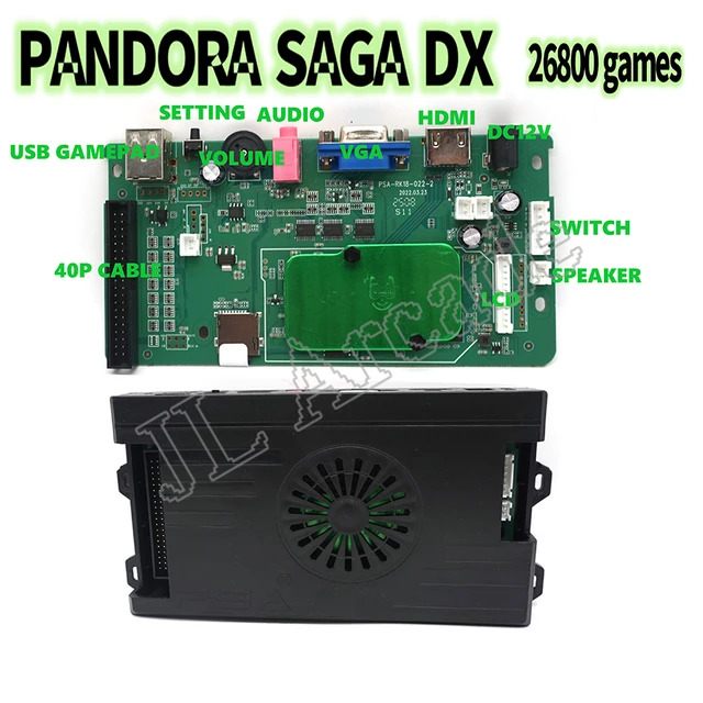 Console Pandora's Saga DX Plus Arcade Box, 26800 jeux en 1, jeu rétro sur boîtier PCB, prise en charge Jamma, HDMI, VGA, 3P, 4P 1