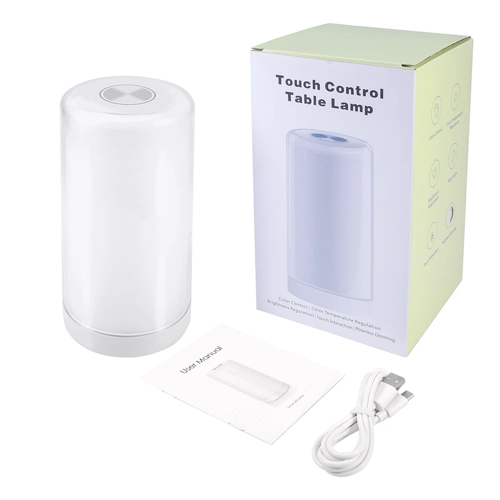Milhões de Cores Lâmpada de Toque Candeeiro de Mesa Lâmpada de Cabeceira Luz da Noite Luz da Noite do Bebê Inteligente Temporizador Usb Estudo Interior Presente 16 Rgb Led 19 Online shopping