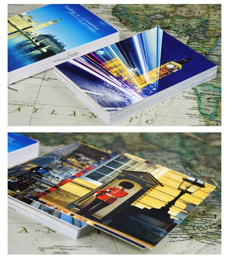30 Sheets/LOT Walking In London Series Postcard Travel Landscape Photography Greeting Message Cards Office Stationery