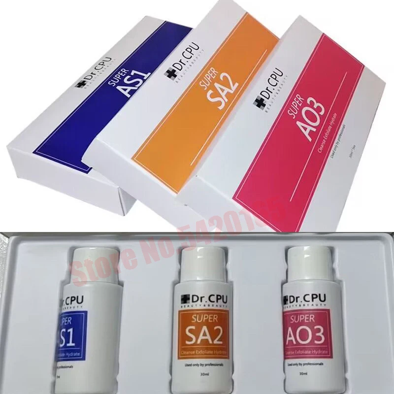 

3/5/15Pcs 30ml Aqua Peeling Solution AS1 SA2 AO3 For Hydrafacial Dermabrasion Beauty Machine Facial Skin Care Strong Cleansing