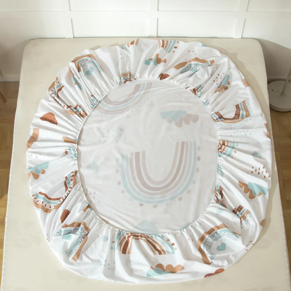 Custom Elastic Fitted Bed Sheet Mattress Protection Cover Home Decor Customized Printed Bedsheet DropShipping 3