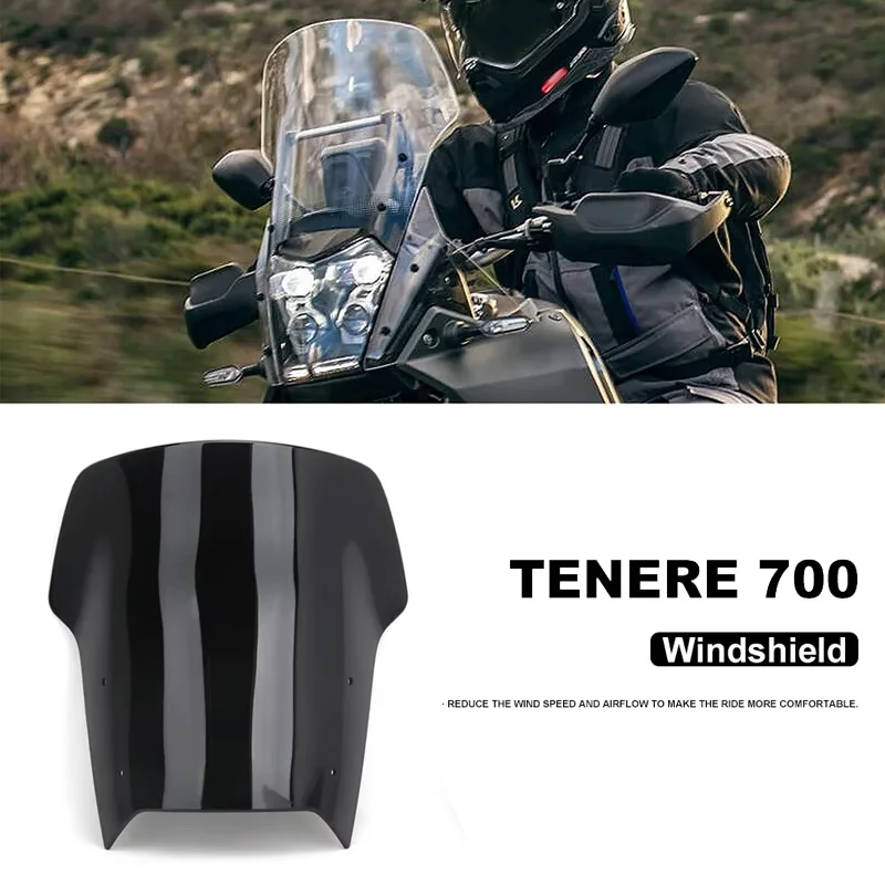thumbnail image 2 of Motorcycle Windshield Windscreen For TENERE 700 Tenere700 T700 2019 2020 2021 2022 2023 2024 Racing Touring 2 of 9