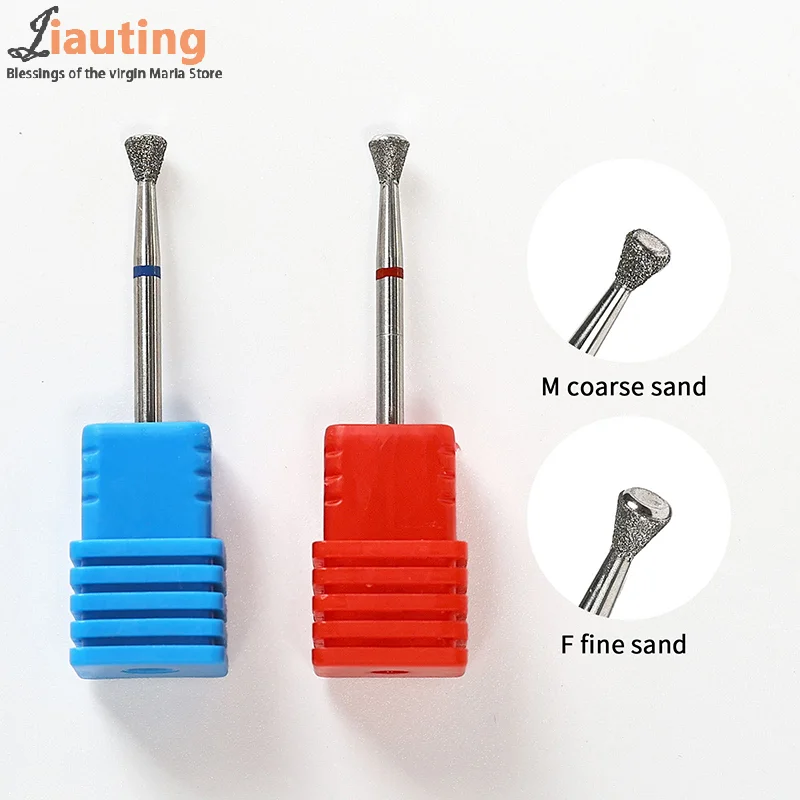 1PCS 다이아몬드 밀링 커터 네일 드릴 비트 매니큐어 액세서리 네일 큐티클 제거 도구용 드릴 비트