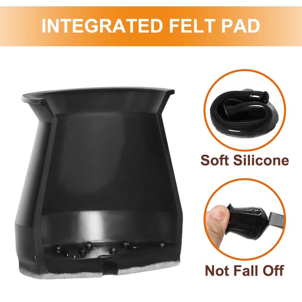 Silicone Chair Leg Floor Protector Caps with Non-Slip Felt - Prevent Scratches on Hardwood Floors (Set of 36)