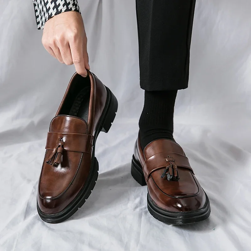 Casual Leather Shoes Men Plus Size 46 Moccasins Loafers Flats Driving
