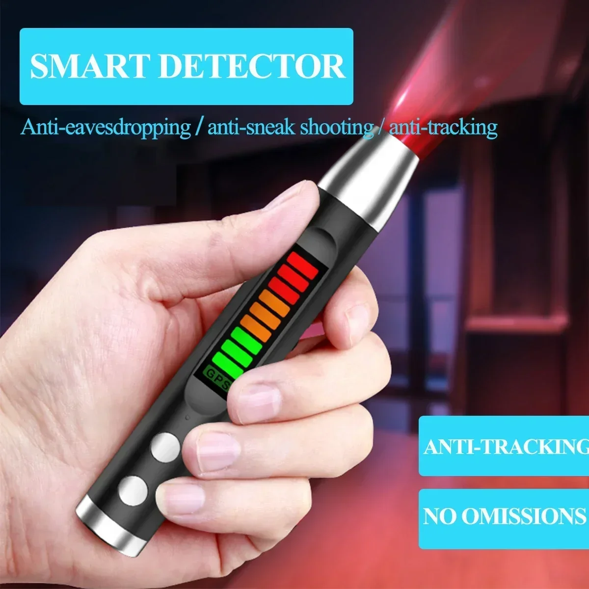 Mini Bug Magnetic/Wifi Wireless Pinhole Spy Camera DetectorGPS GSM Signal Finder Anti-Hidden Camera/GPS Tracker Position Detect