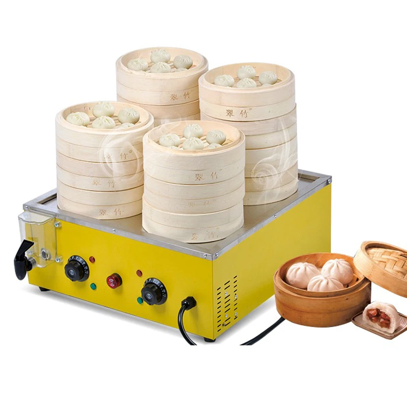 

Steamed Buns Machine 6 Holes Electric Steamer Steaming Dumpling Furnace Desktop Automatic Pot for Steaming Food 220V