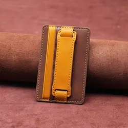 Universal Adhesive Phone Card Holder - Stylish Wallet Pocket (Brown)
