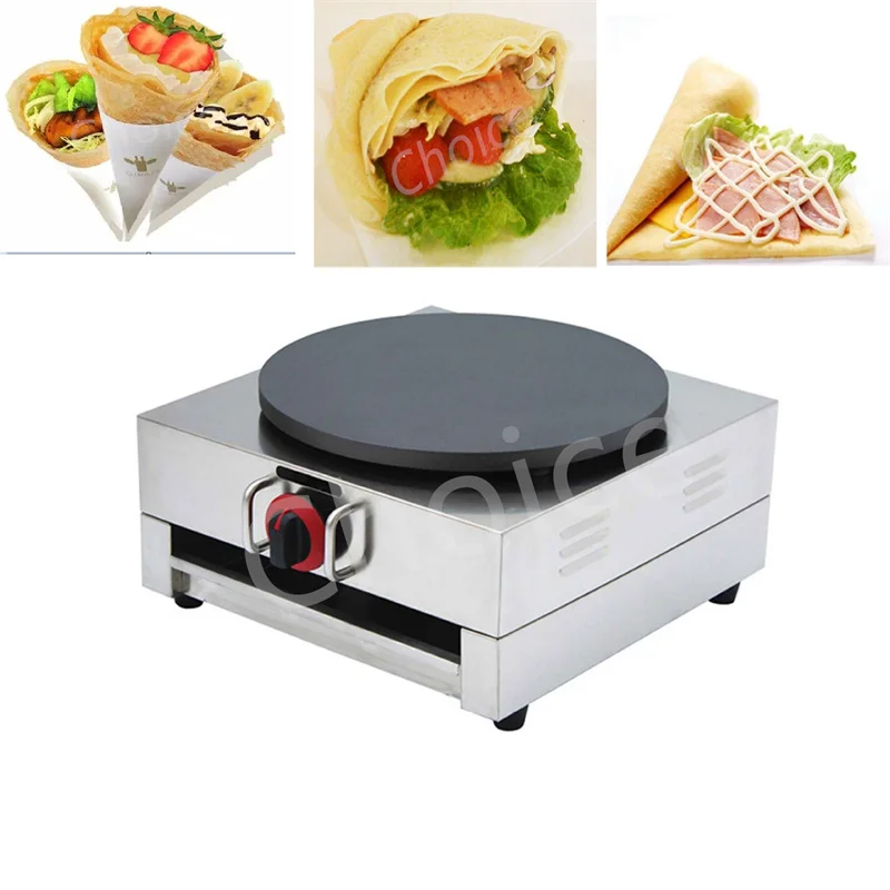 Gas Crepe Wrapper Cake Machine Thousand Layer Spring Roll Pancake Making Maker Crepe Pancake Making Machine 4