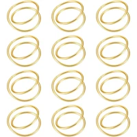 Exquisite Gold Napkin Ring Metal Napkin Rings for Wedding Party Dinner Hotel Table Decoration Napkins Holder 4