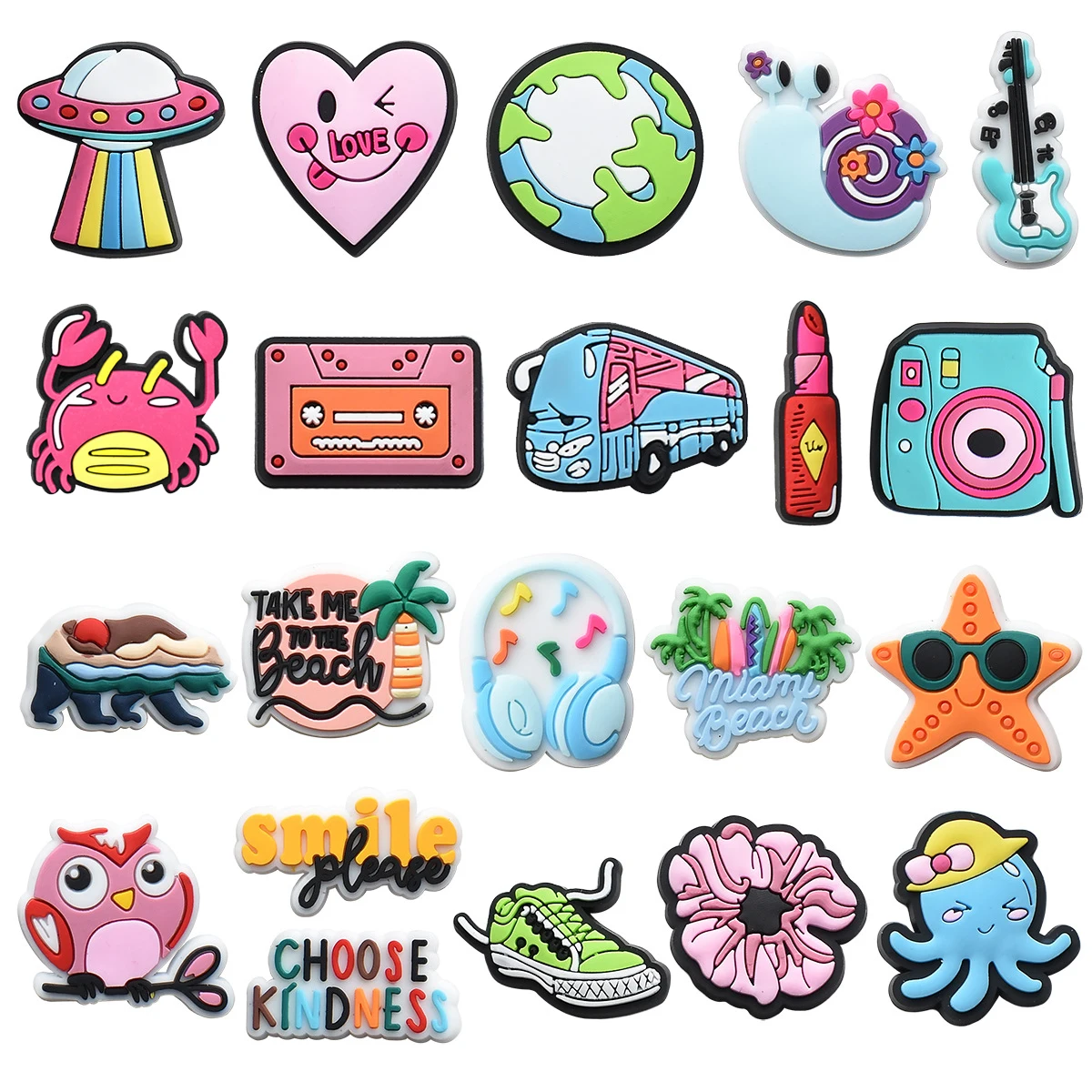 

New Arrivals Sale Cute Cartoon Shoe Charms Pin for Croc Accessories DIY Shoe Wristband Decoration Kids Women Party X-mas Gifts