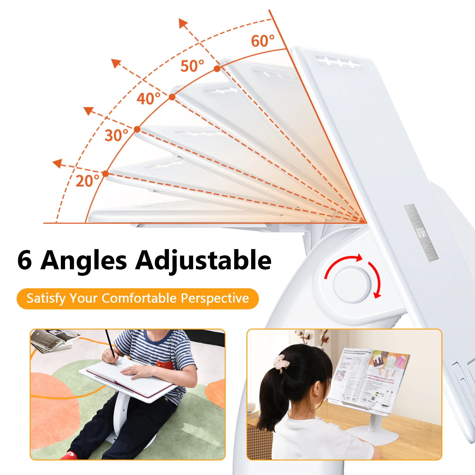 Eary Book Stand For Reading Multi-Angle Adjustable Laptop Tablet Holder For Bed Multifunctional Display Stand Fit For Kids Adult