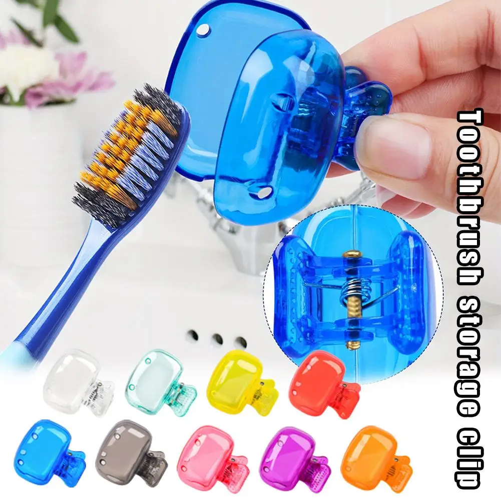 Toothbrush Holder Toothbrush Protection Cap Essential for Travel Portable Plastic Case Box J9E4