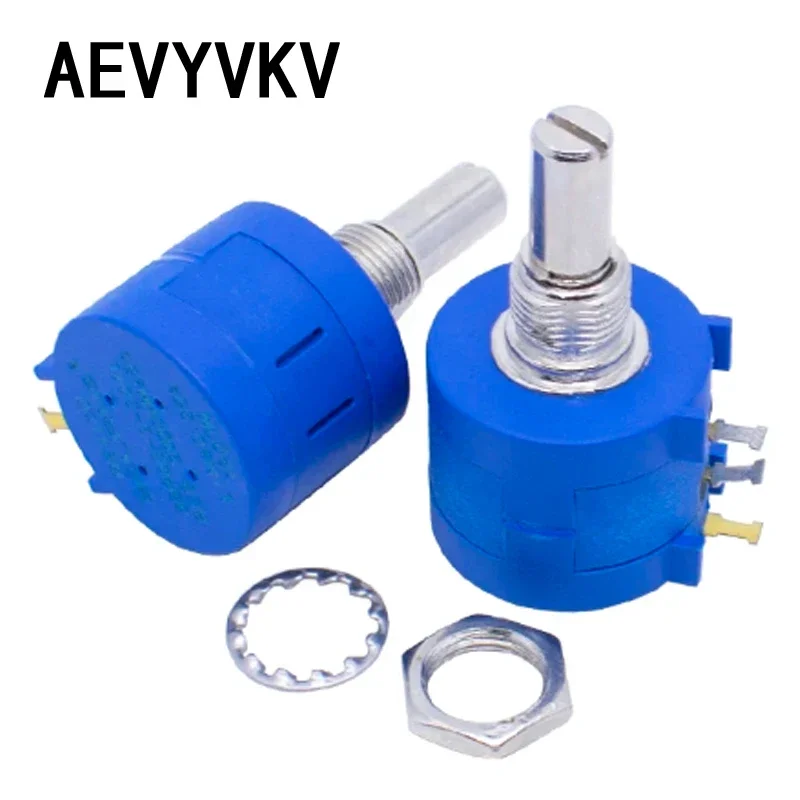 3590S Multiturn Potentiometer 500 1K 2K 5K 10K 20K 50K 100K ohm Potentiometer Adjustable Resistor 3590 102 202 502 103 3590S-2 rotary potentiometer wire wound potentiometer