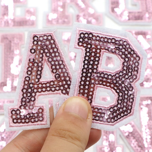 Sequin Star Applique Patch - Fuchsia, Pink Badge 1.5 (3-Pack