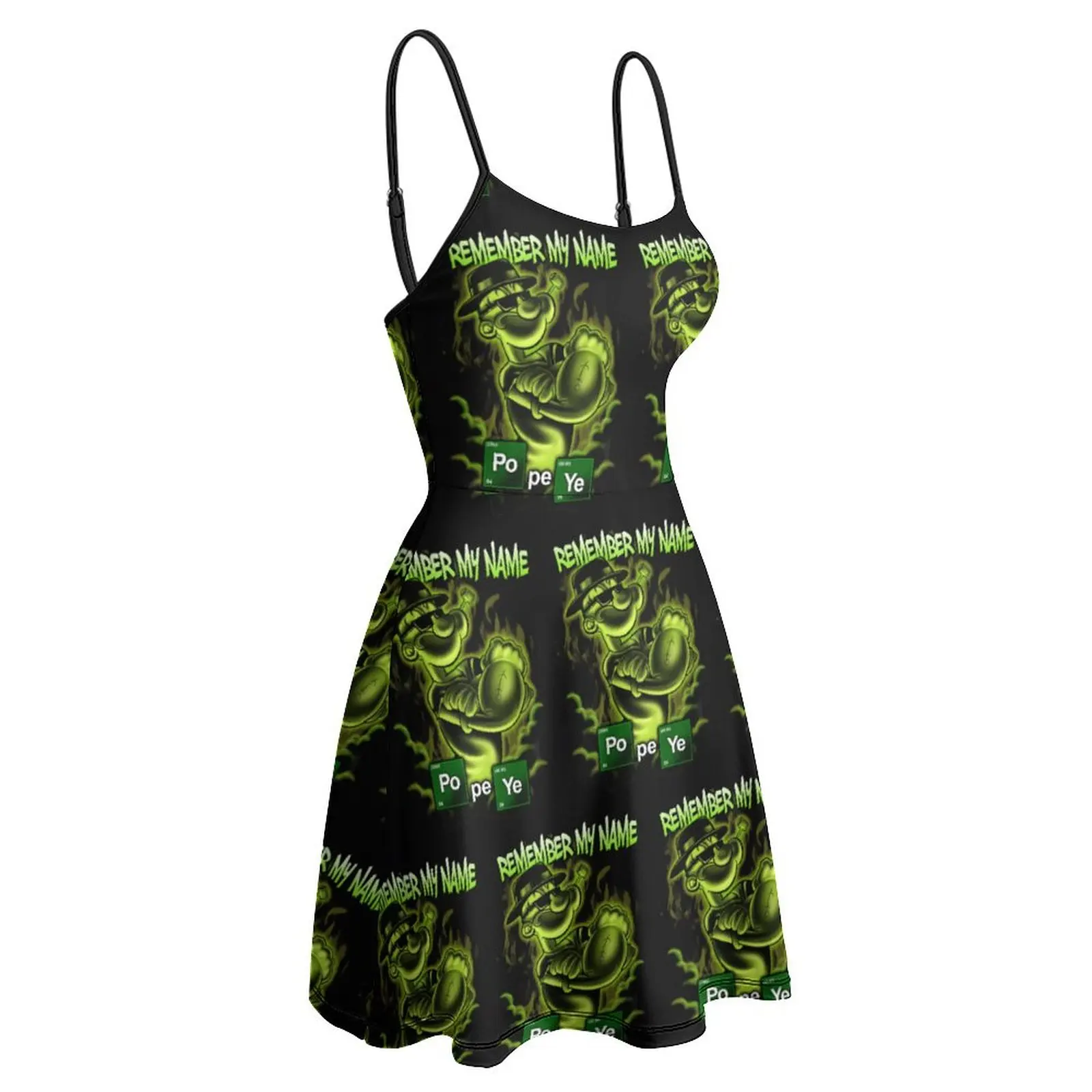 Esotico Popeye Heisenberg Classico In Vendita Vestito Fionda Da Donna Humor Clubs Abito Da Donna Con Spalline Vintage