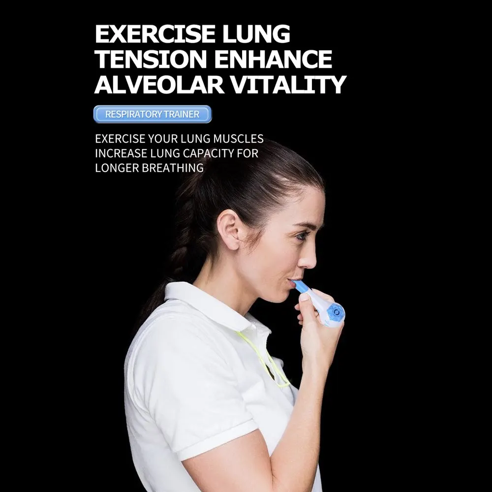 Breathing Trainer Upgraded Ver Independent Adjustable Resistance Levels for Inhalation and Exhalation Two Mo breathing exerciser breathing trainer