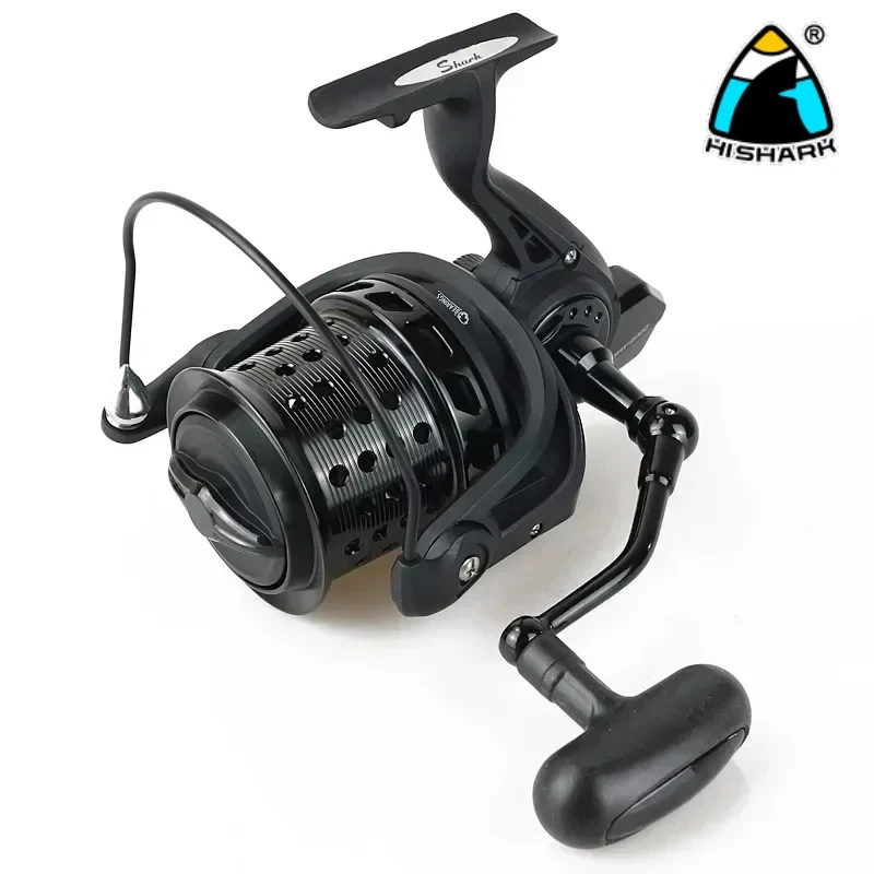 Hi-Shark fishing reel: all-metal, 20+ kg force, high-capacity