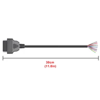 10/30cm 16pin Female to Male DIY OBD 2 OBD2 Auto Extension Cable Automotive Car Diagnostic auto Tool Scanner OBDII Connector - Image 6