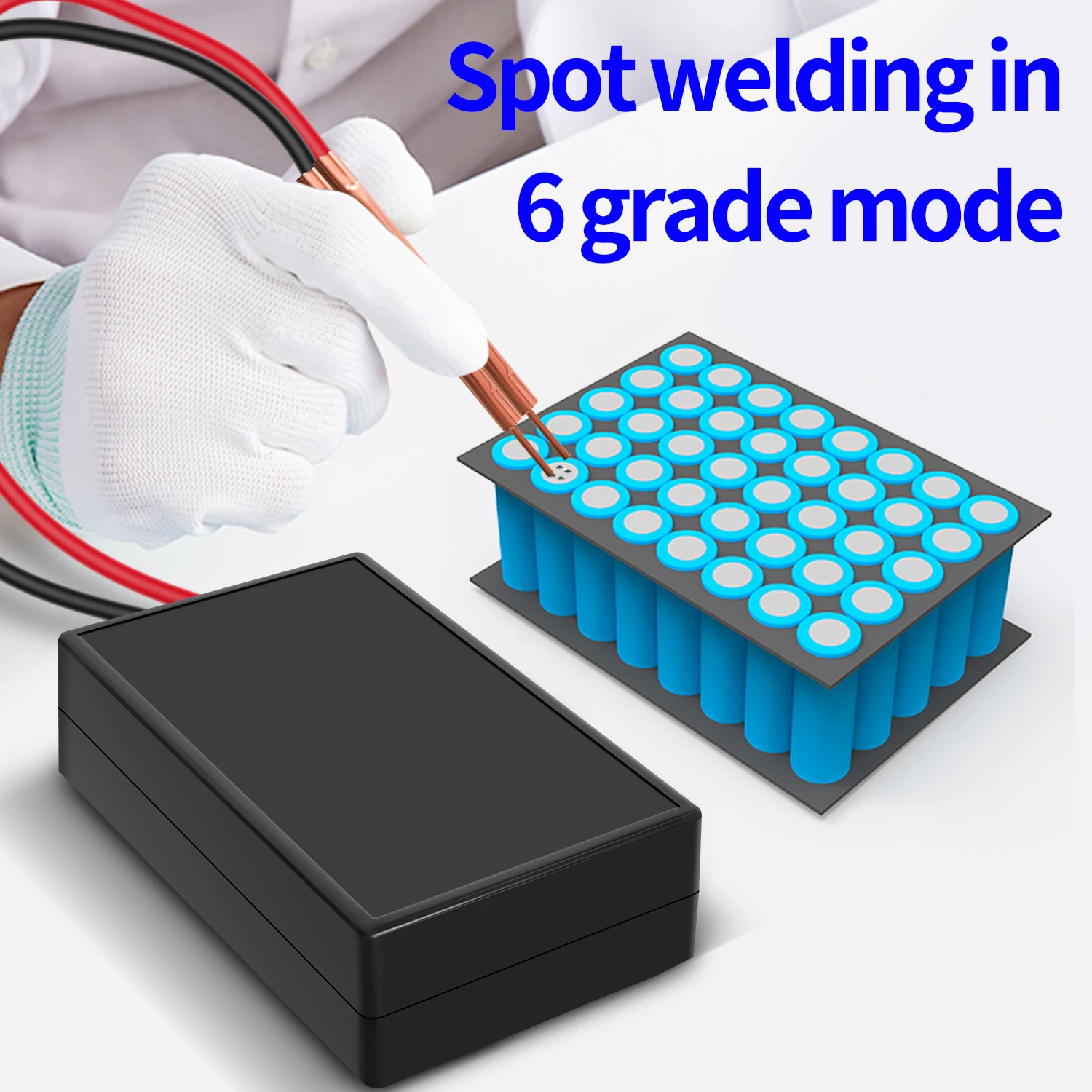 Palmare 6 marce saldatura a punti fai da te portatile regolabile Mini 0. 12mm per Kit di macchine utensili per saldatrici a punti a batteria 18650