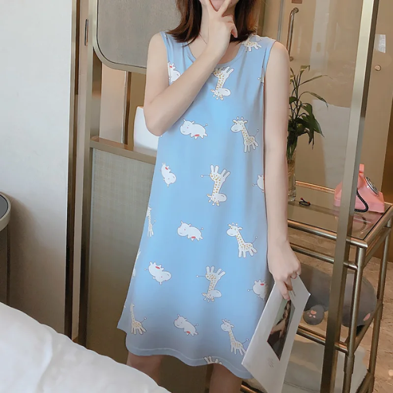 Women Nightgowns with Padded Bra Sexy Cotton Sleepdress Milky Silk Nightwear Dress Lingerie Sleepdress Mini Homedress Nightdress