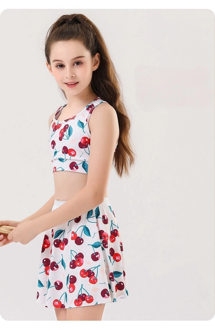 Girls Tennis Skirts Set with Sleeveless Tank Top and Skorts 11 S9c313e6e1a8d43d2b1163cf2f09c8b46I