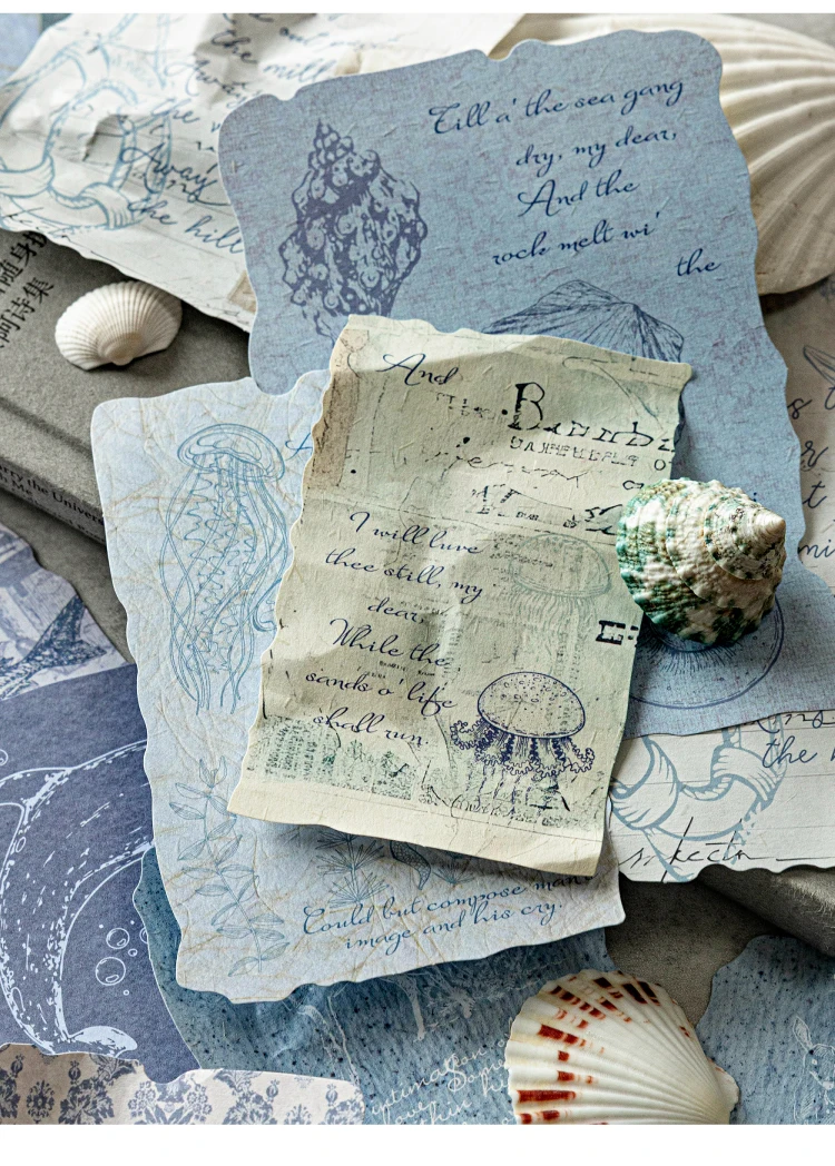 20 Stück Vintage-Etikettenpapier mit mehreren Materialien, dekoratives Tagebuch, Album, Scrapbooking, DIY, handgefertigtes Hintergrundpapier – Detail 20